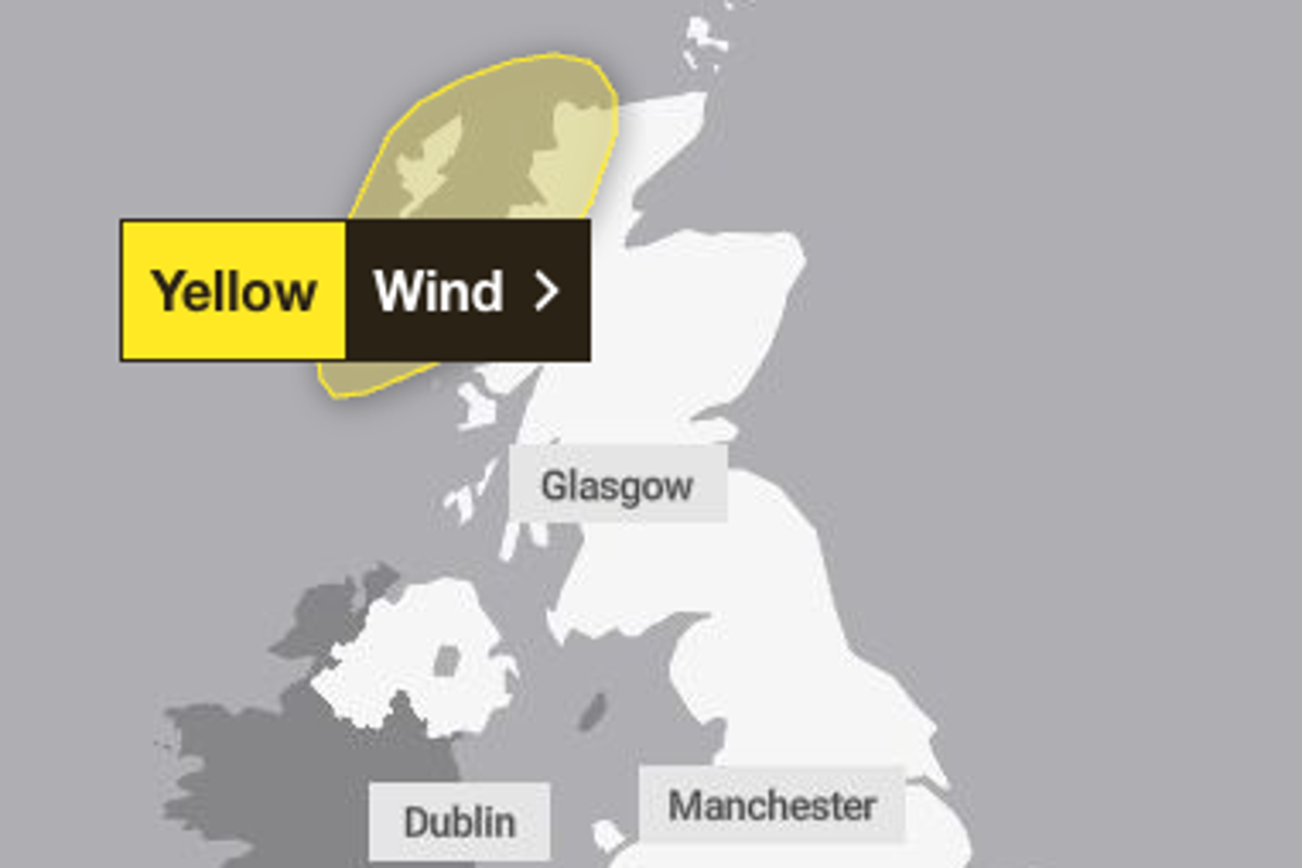 Met Office Issues Yellow Wind Warning as 70mph Gales Head for Scotland